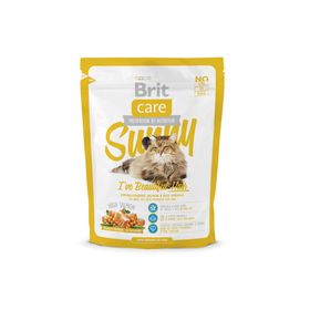 Сухой корм Brit Care Cat Sunny Beautiful Hair для кошек, уход за кожей и шерстью, 400 г