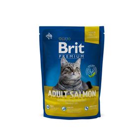 Сухой корм Brit Premium Сat adult salmon для кошек, лосось, 800 г