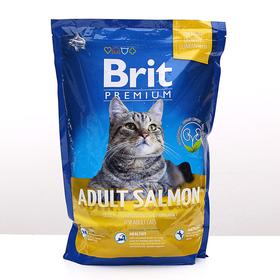 Сухой корм Brit Premium Сat adult salmon для кошек, лосось, 1.5 кг