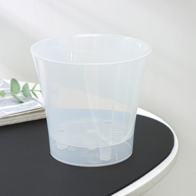 Кашпо для цветов со вставкой Santino «Арте», 1.2 л, пластик, прозрачное