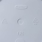 Кашпо для цветов со вставкой Santino «Арте», 1.2 л, пластик, бело-чёрное - Фото 8