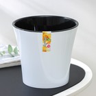 Кашпо для цветов со вставкой Santino «Арте», 2 л, пластик, бело-чёрное - Фото 5