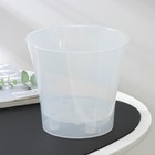 Кашпо для цветов со вставкой Santino «Арте», 2 л, пластик, прозрачное - Фото 1