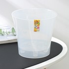 Кашпо для цветов со вставкой Santino «Арте», 2 л, пластик, прозрачное - Фото 4