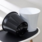 Кашпо для цветов со вставкой Santino «Арте», 5 л, пластик, бело-чёрный - Фото 3