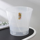 Кашпо для цветов со вставкой «Арте», 5 л, прозрачное - Фото 5