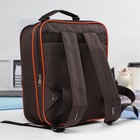 Рюкзак школьный, 2 отдела на молниях, 2 наружных кармана, цвет коричневый - Фото 2