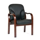 Кресло офисное Chairman 658 кожа черная - Фото 1