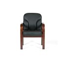 Кресло офисное Chairman 658 кожа черная - Фото 2
