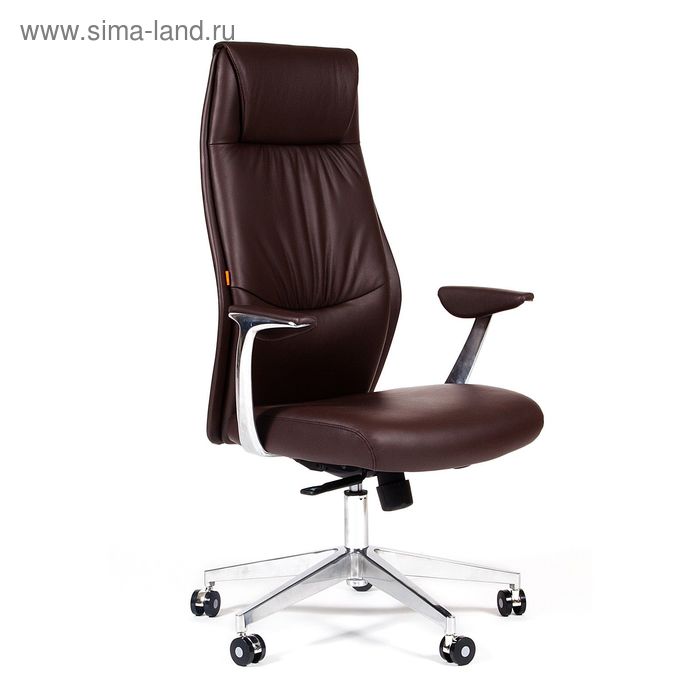 Кресло руководителя Chairman VISTA экокожа, коричневый (1208) - Фото 1