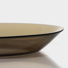 Блюдо Luminarc Ambiante Eclipse, d=22.5 см, овальное, стекло, коричневое - Фото 3