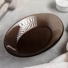 Блюдо Luminarc Ambiante Eclipse, d=22.5 см, овальное, стекло, коричневое - Фото 5