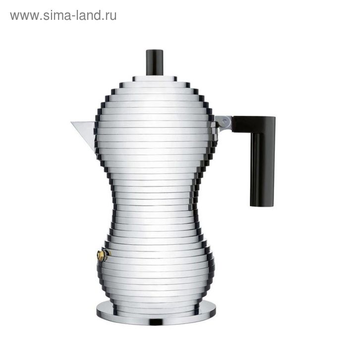 Кофеварка для эспрессо Alessi Pulcina 150 мл, цвет чёрный - Фото 1