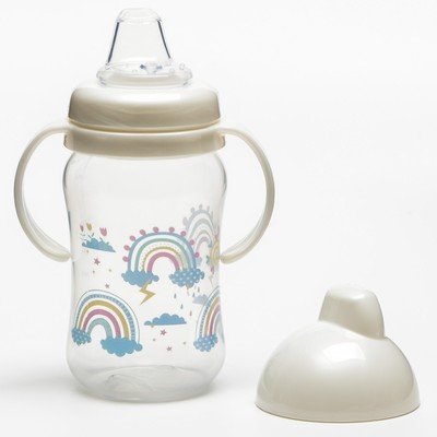 Поильник с мягким носиком Just Lubby, 270 мл., с ручками, цвет МИКС