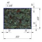 Стеклянный фартук закаленное стекло М1 "Ель", 600х800х4 - Фото 2