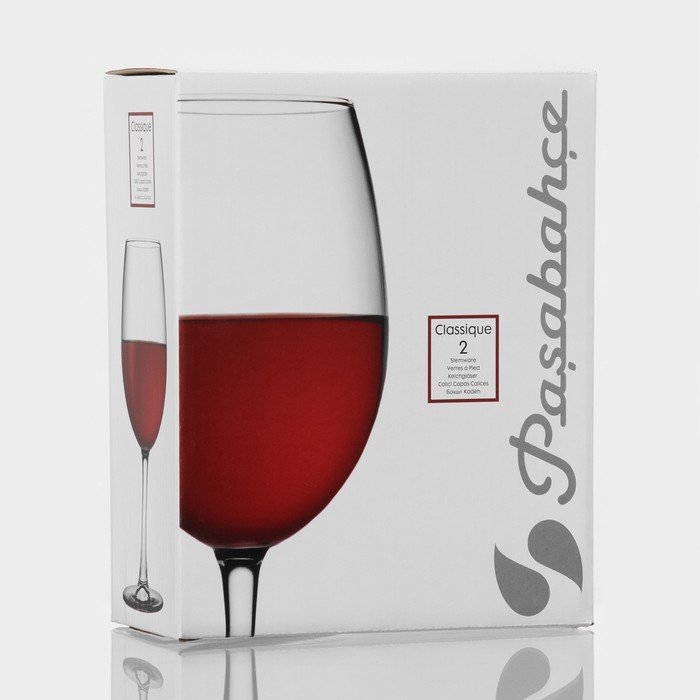 Набор стеклянных бокалов для вина Classique, 445 мл, 2 шт - фото 1927305263