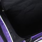 Сумка спортивная, отдел на молнии, 2 наружных кармана, цвет чёрный/фиолетовый - Фото 5