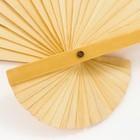 Веер бамбук, текстиль h=90 см "Журавли" жёлтый - фото 8212957