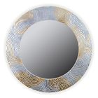 Зеркало FASHION MARK, древесина, серебристо-золотое 90х90х3,5 см - Фото 1