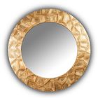 Зеркало FASHION HOLLOW, древесина, золотистое 90х90х3,5 см - Фото 1