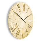 Часы TWINKLE, древесина, золотистые 90х90х6 см - Фото 2