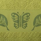 Комплект махровых полотенец в коробке Fiesta Cotonn Butterfly, 50х90, 70х130 см, цвет зелёный - Фото 3
