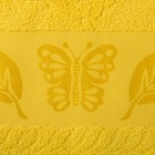 КМП в коробке Fiesta Cotonn Butterfly 30х50,50х90,70х130 см, желтый , хлопок 100%, 400г/ - Фото 3