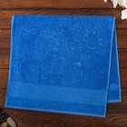 Комплект махровых полотенец в коробке Fidan Soffi, размер 50х90 см, 70х130 см, цвет синий, бамбук - Фото 2