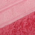 Комплект махровых полотенец Roses 50х90, 70х140 см, цвет розовый, бамбук - Фото 4