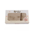 Комплект махровых полотенец в коробке Fiesta Exclusive, размер 70х140 см, 50х90 см, цвет бежевый, бамбук - Фото 5