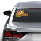 Наклейка на авто «9 мая», 255?135 мм, с георгиевской лентой (комплект 2 шт) - фото 36282862