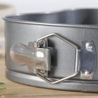 Форма для выпечки Доляна «Элин. Сердце», 19,5×18×7 см, съёмное дно, антипригарное покрытие, цвет серый - Фото 4