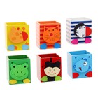 Карандашница "Звери с лапками" с прищепкой, МИКС - Фото 1