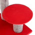 Когтеточка «Столбик» с двумя грибами, джут 43×36×31 см, МИКС ЦВЕТОВ - Фото 6