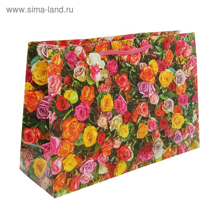 Пакет подарочный "Соцветие" 32.5 x 24.5 x 12 см - Фото 1