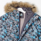 Костюм для мальчика (куртка, полукомбинезон), рост 164 см, принт серый КМ-66 - Фото 4