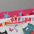 Пакет подарочный ламинированный вертикальный, упаковка, «Забавные коты», MS 18 х 23 х 10 см - Фото 3