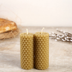 Набор свечей из вощины медовой 8 см, 2шт "Со Светлой Пасхой" с эфирным маслом Эвкалипт, МИКС - Фото 2