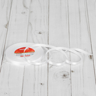 Лента атласная, 6 мм, 30 м, цвет белый - Фото 1