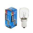 Лампа накаливания Uniel, Е14, 7 Вт, 220 В, для ночников, прозрачная, - Фото 1