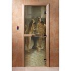 Дверь с фотопечатью, стекло 8 мм, размер коробки 190 × 70 см, правая, цвет А071 - фото 302137752
