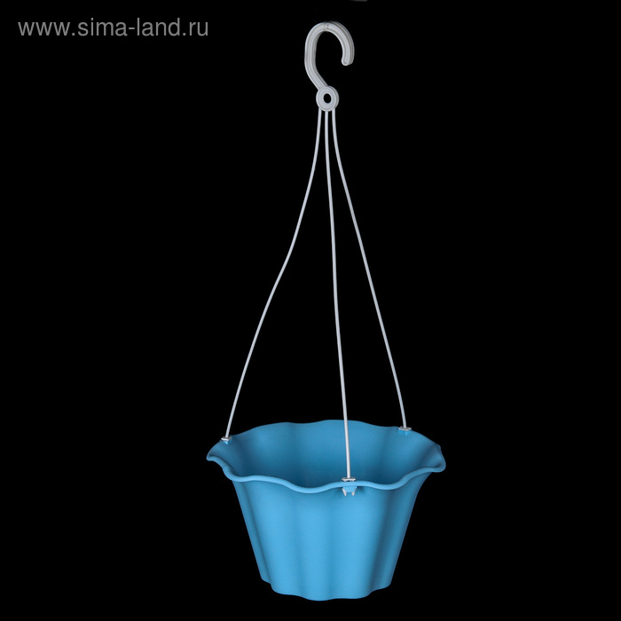 Кашпо подвесное с поддоном, 2,5 л, цвет МИКС - Фото 1