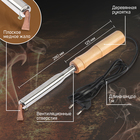 Паяльник ТУНДРА, деревянная рукоятка, плоское медное жало, 75 Вт, 220 В - Фото 2