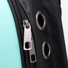 Рюкзак для переноски кошек и собак, с окном, 32 х 25 х 42 см, мятный - Фото 7