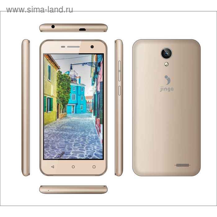 Смартфон Jinga A500 4G Золотой - Фото 1