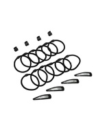 Набор для волос «Совершенство», 4 невидимки, 4 краба, 12 резинок, чёрный 1820624