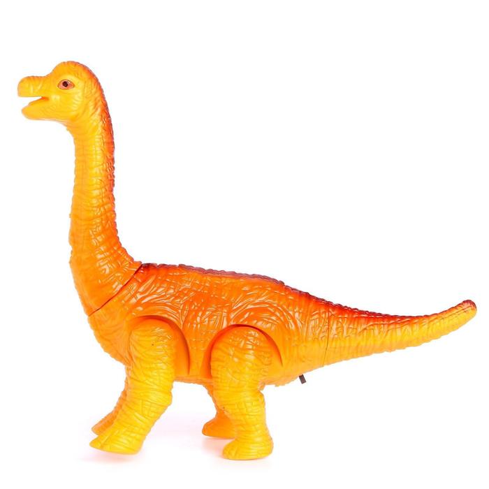 Динозавр «Брахиозавр травоядный», работает от батареек, с проектором, цвет МИКС - фото 1883286558