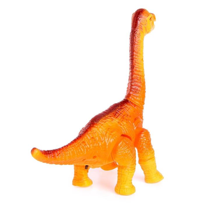 Динозавр «Брахиозавр травоядный», работает от батареек, с проектором, цвет МИКС - фото 1883286559
