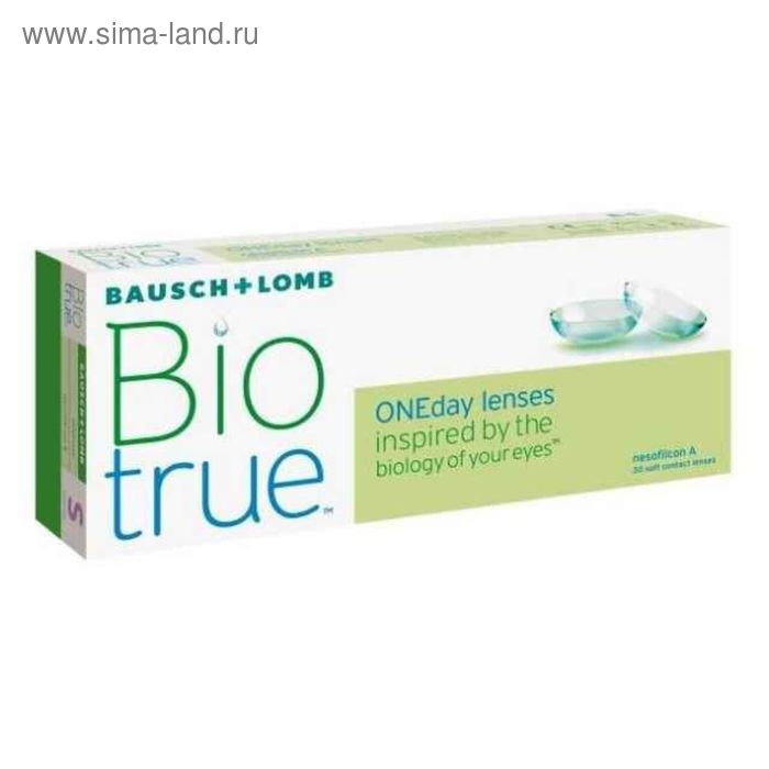 Контактные линзы Biotrue ONE day , 6/8,6, в наборе 30 шт. - Фото 1