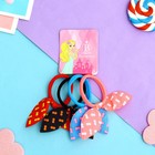 Резинки для волос «Веселые ушки», набор 4 шт., горох, МИКС - Фото 1